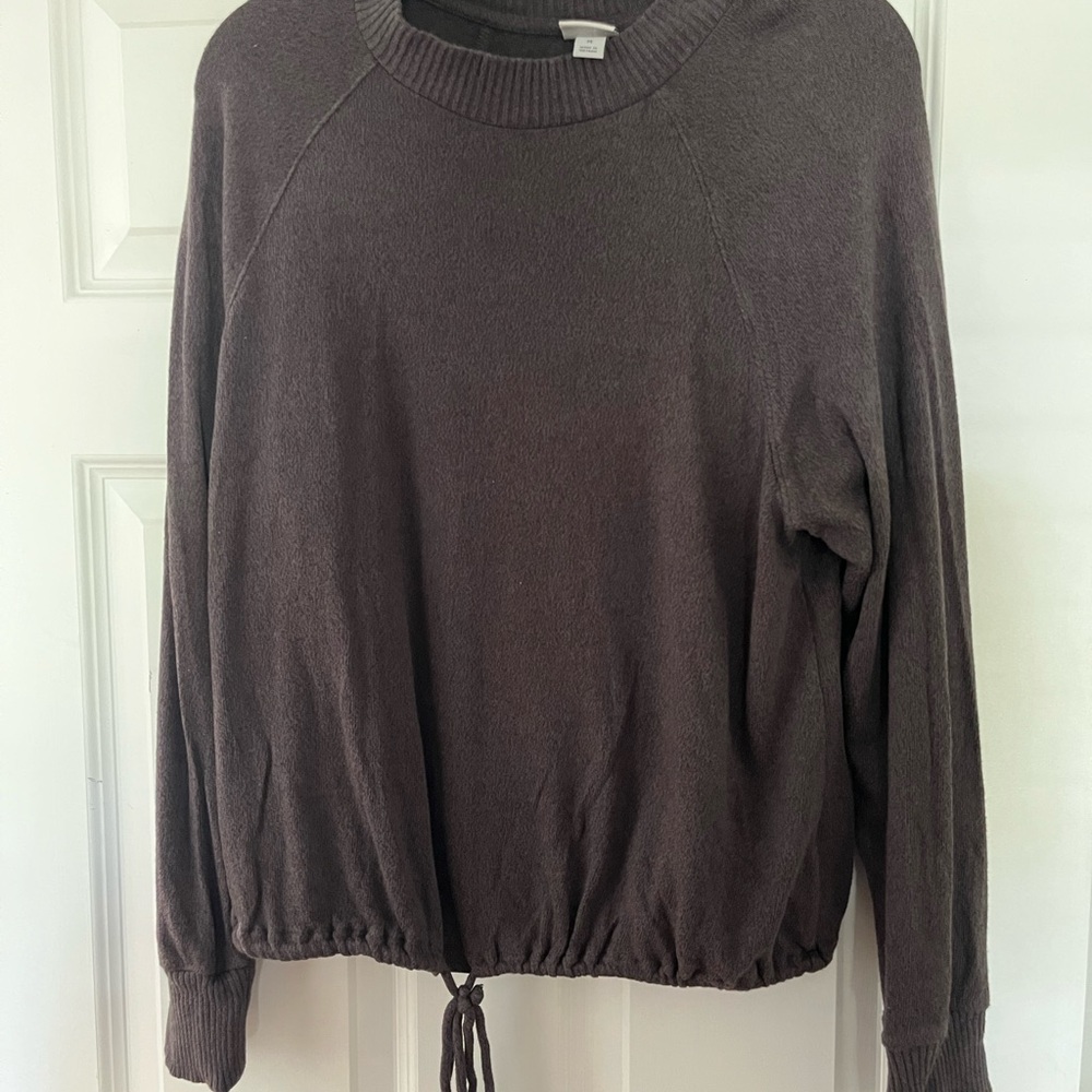 Brown Drawstring Sweater
